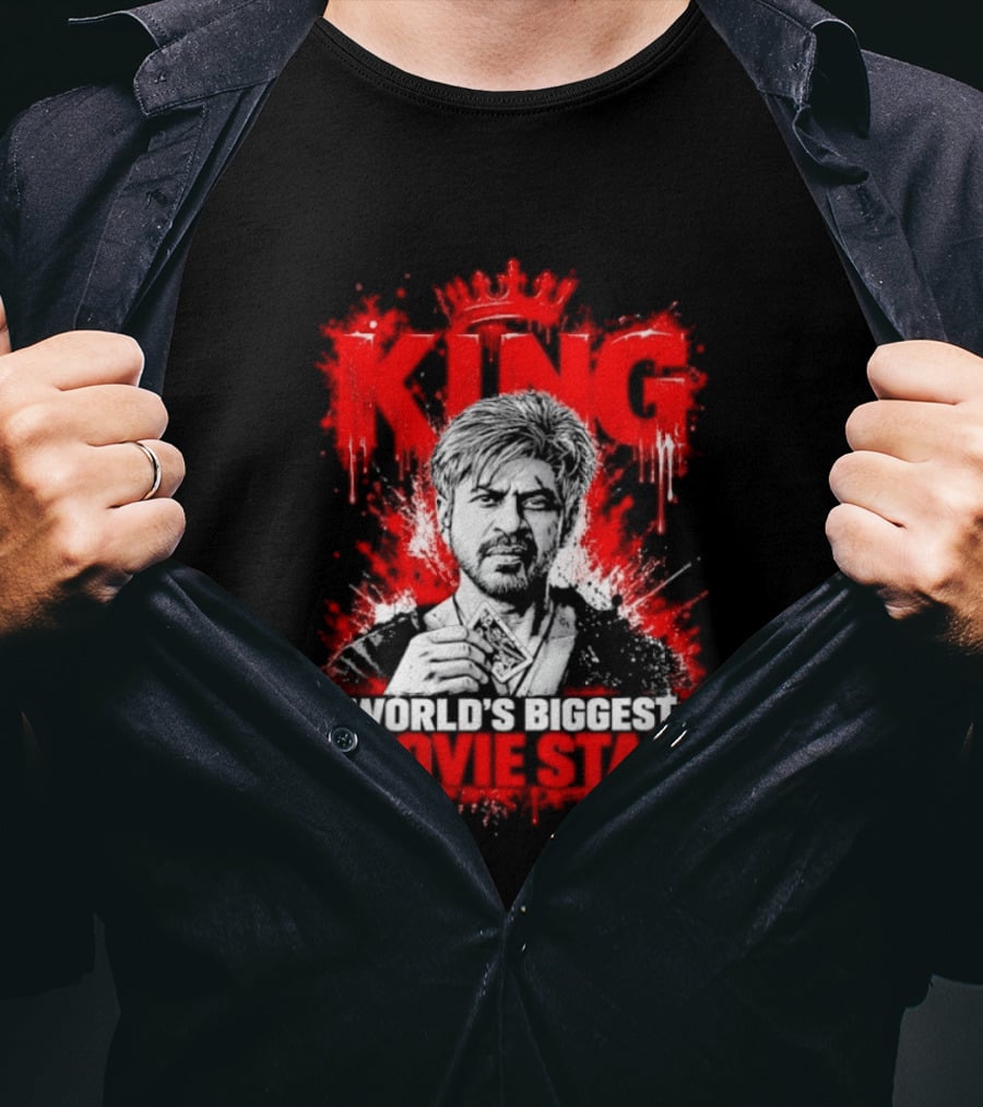 King Shah Rukh Khan World's Biggest Movie Star T-Shirt