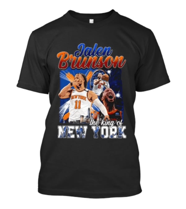 Jalen Brunson New York Knicks The King Of New York Basketball 11 T-Shirt