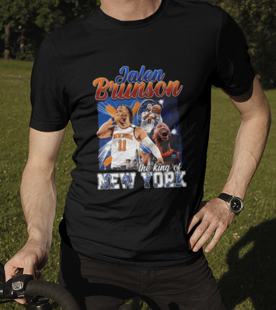 Jalen Brunson New York Knicks The King Of New York Basketball 11 T-Shirt