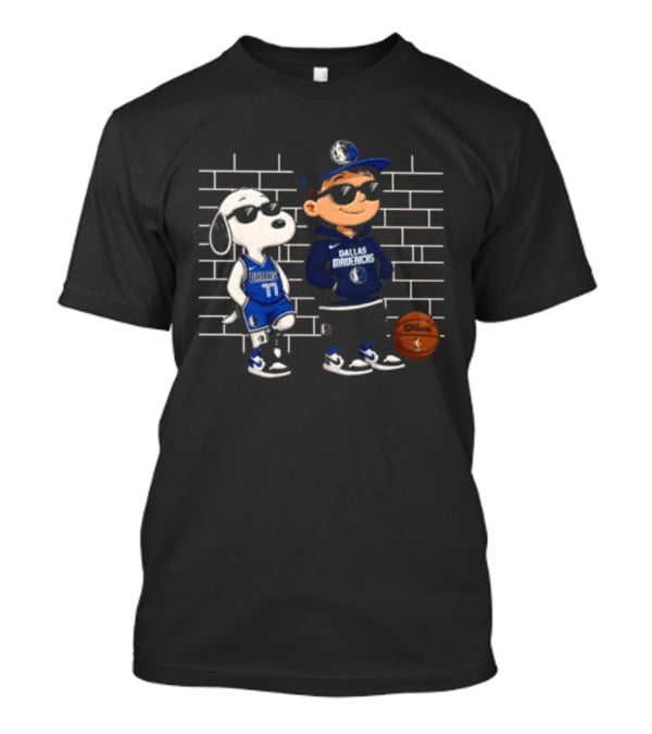 Snoopy Luka Dončić Dallas Mavericks Basketball Fan T-Shirt