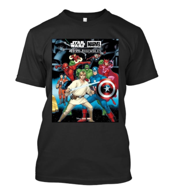 Star Wars Marvel Hope Assembles Crossover Featuring Iconic Heroes T-Shirt