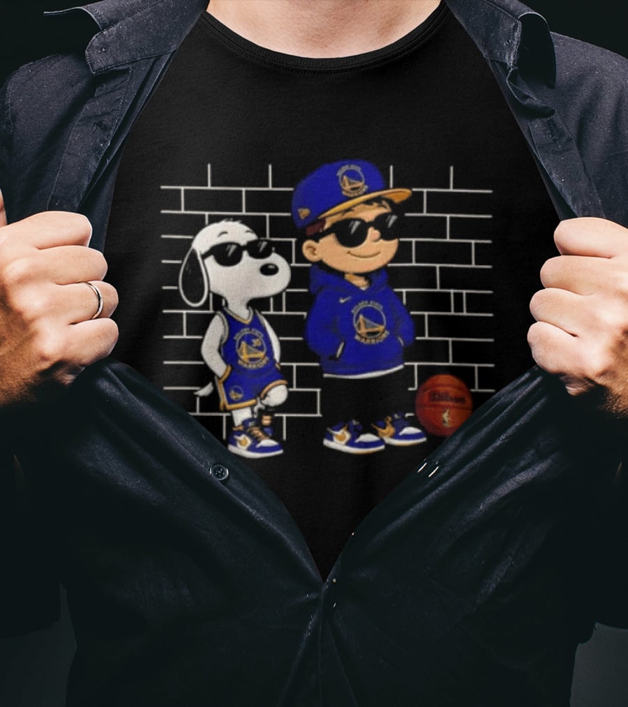 Golden State Warriors Stephen Curry Snoopy Basketball Fan T-Shirt