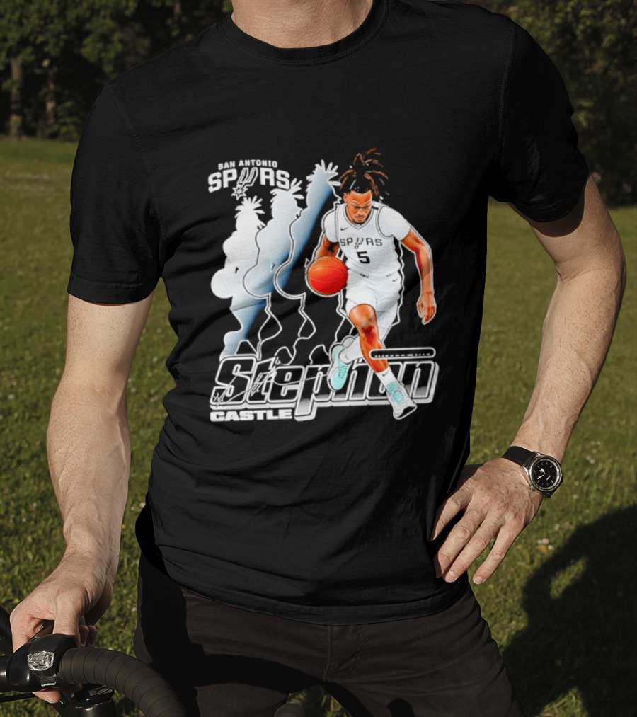 Stephon Castle Number 5 San Antonio Spurs T-Shirt