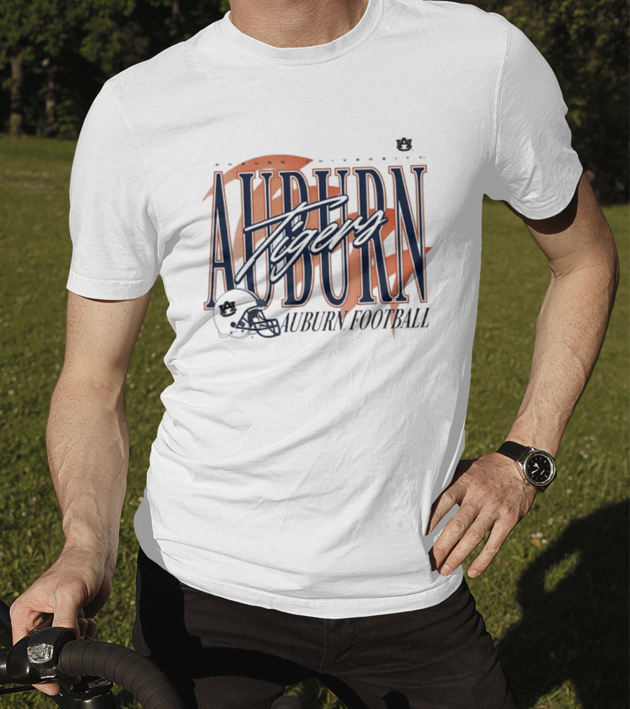 Auburn University Tigers Football Helmet T-Shirt