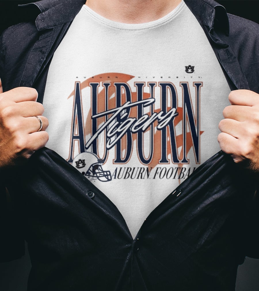 Auburn University Tigers Football Helmet T-Shirt