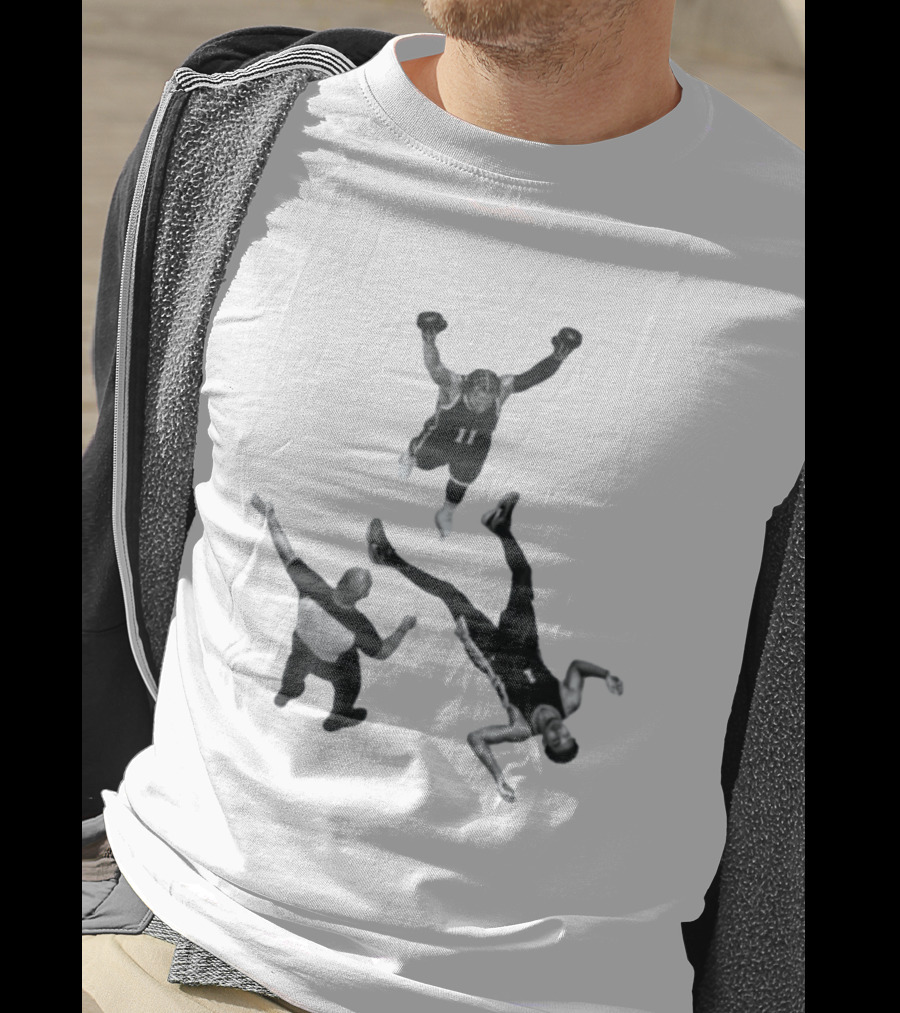Jalen Brunson Victor Wembanyama Basketball Matchup Dynamic Play Highlight T-Shirt