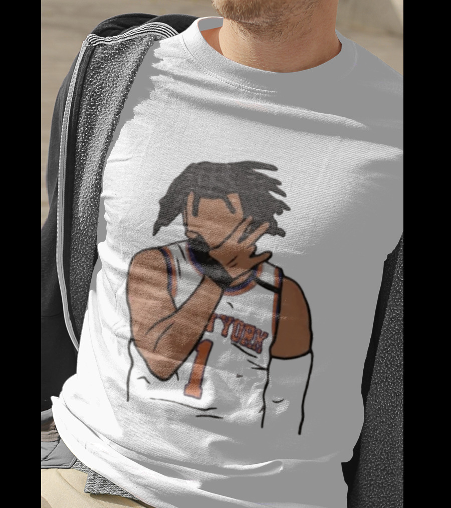 Jalen Brunson New York Knicks 11 Jersey Hand Gesture T-Shirt