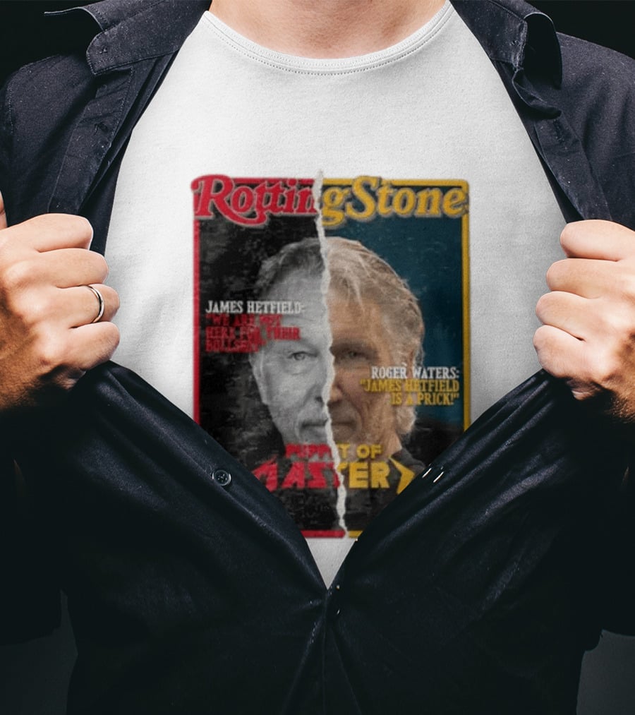 Rotting Stone James Hetfield Roger Waters Puppet Of Master T-Shirt