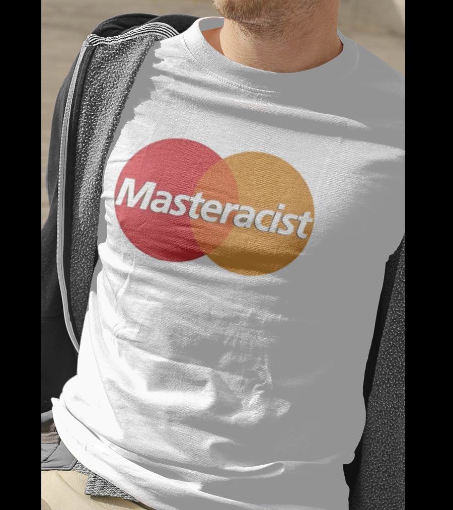 Masteracist Parody Branding With Overlapping Red And Orange Circles T-Shirt