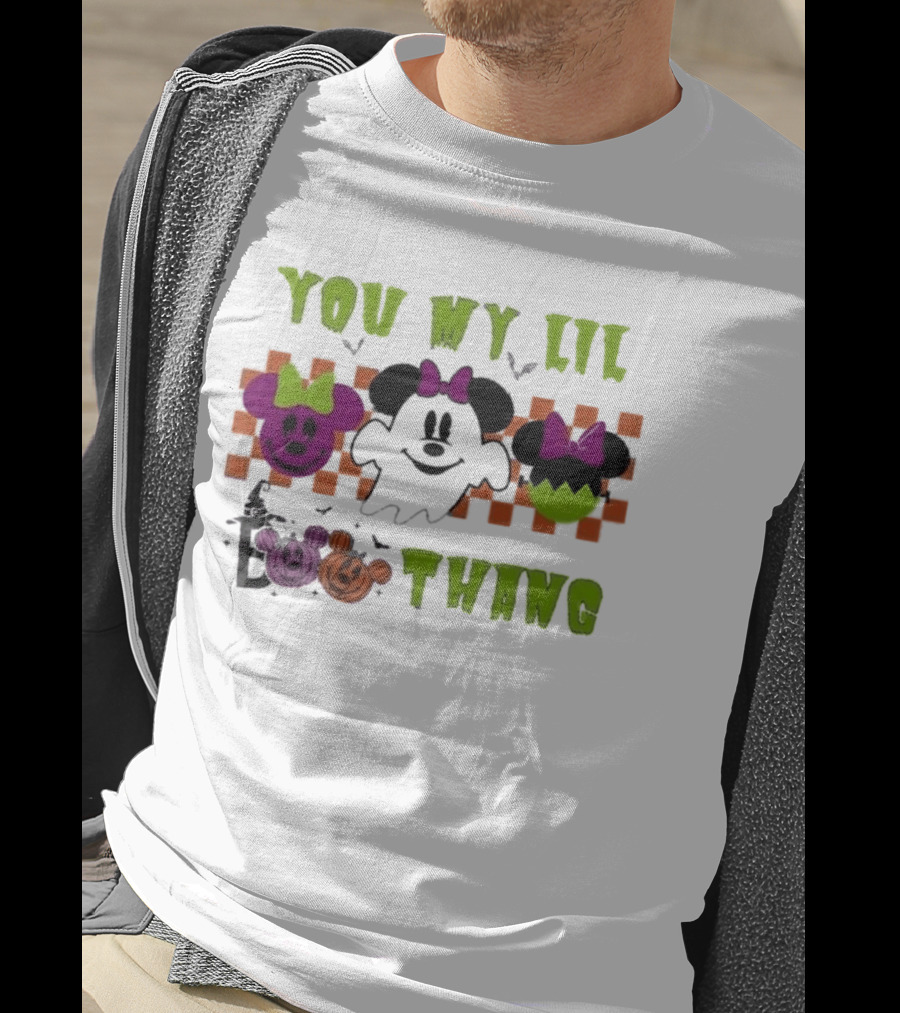 You My Lil Boo Thang Halloween Minnie Mouse Ghost Pumpkins T-Shirt