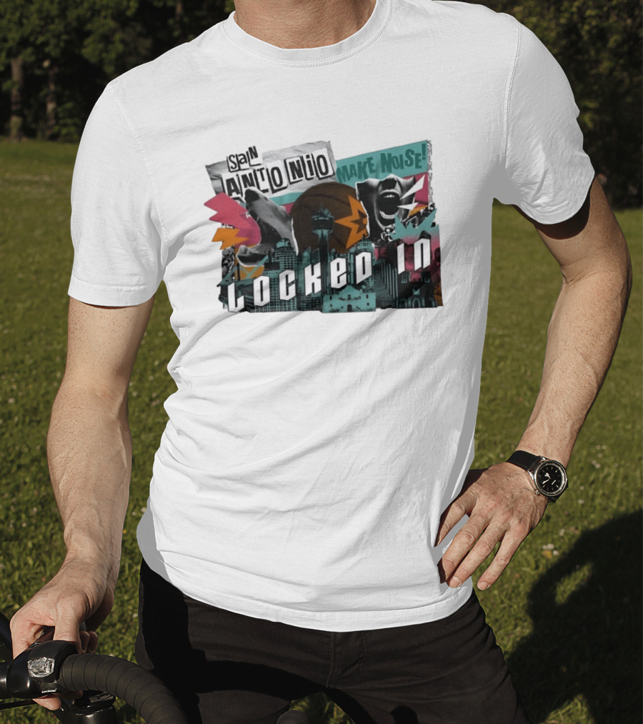 San Antonio Spurs Locked In Make Noise Basketball T-Shirt