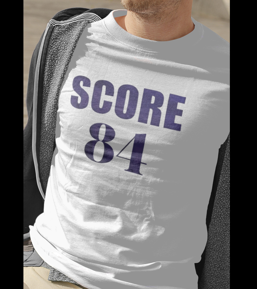 SCORE 84 Sports Jersey Athletic Number T-Shirt