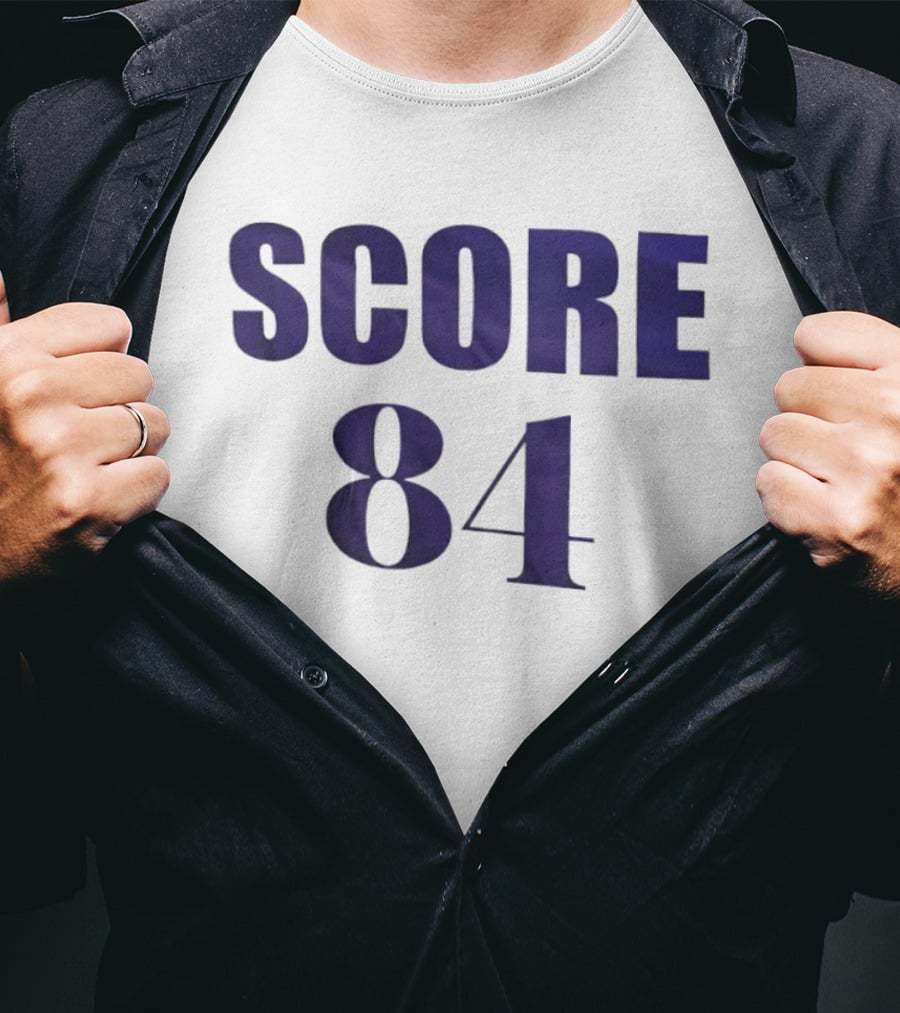 SCORE 84 Sports Jersey Athletic Number T-Shirt