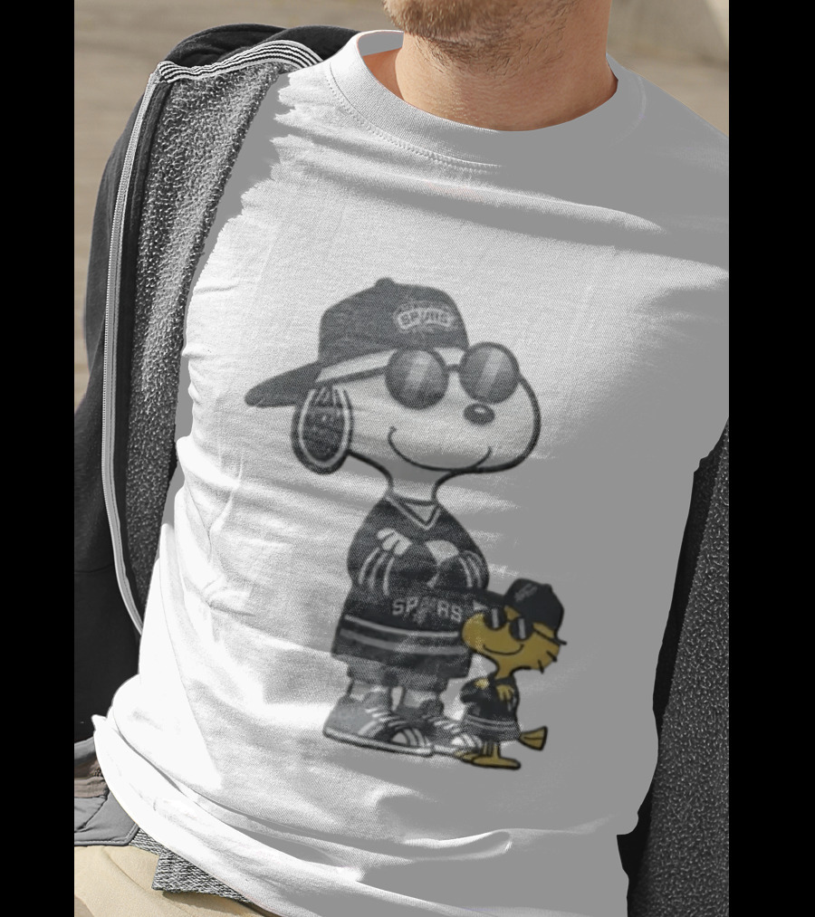 Snoopy Woodstock San Antonio Spurs NBA Fans T-Shirt