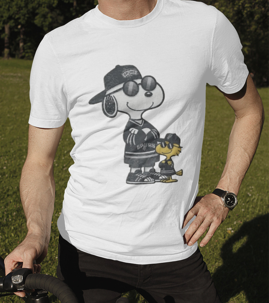 Snoopy Woodstock San Antonio Spurs NBA Fans T-Shirt