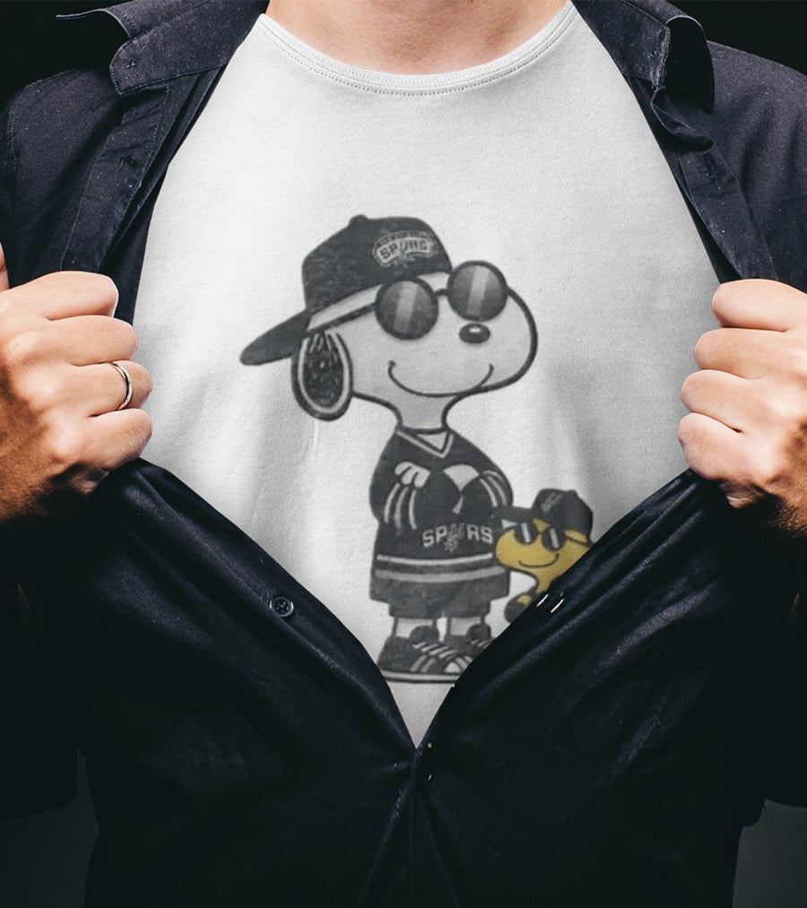 Snoopy Woodstock San Antonio Spurs NBA Fans T-Shirt