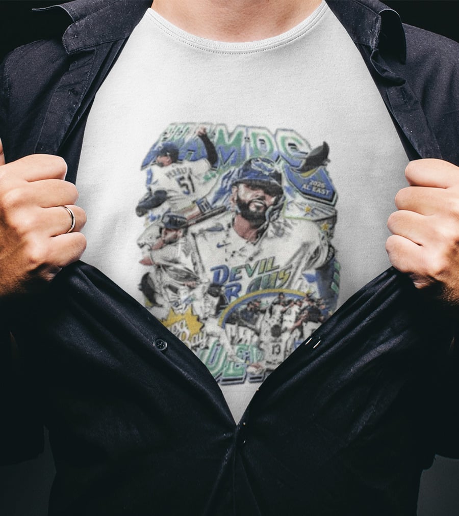 Tampa Bay Devil Rays 2026 AL East Champs Peralta Camino Baseball Triumph T-Shirt