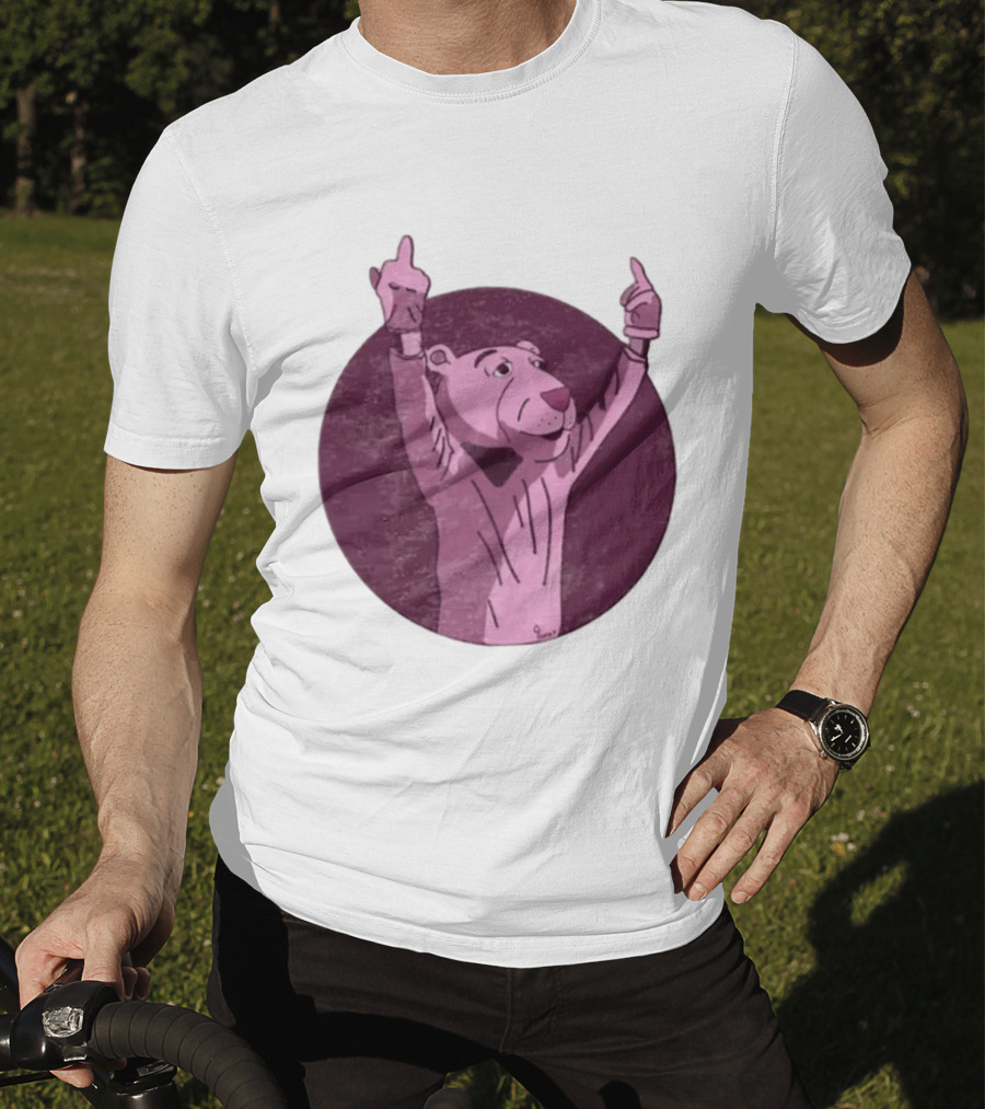 The Pink Panther Middle Finger By Lluvia T-Shirt