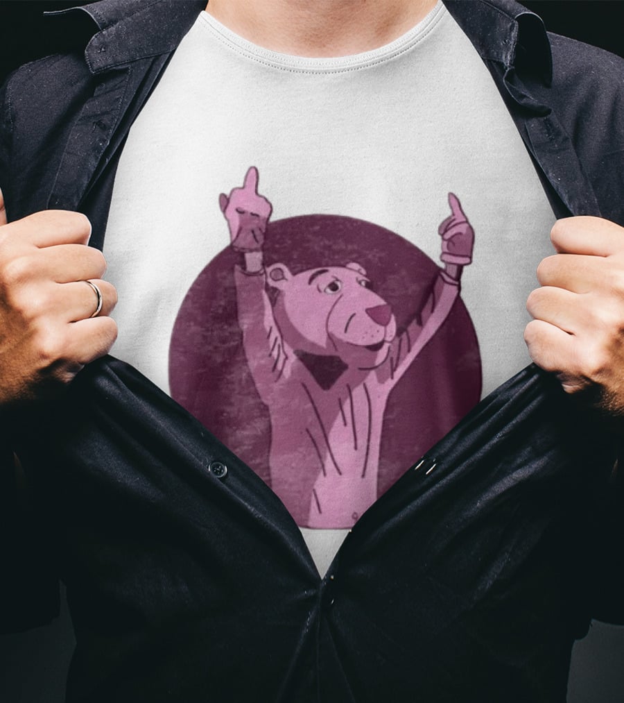 The Pink Panther Middle Finger By Lluvia T-Shirt