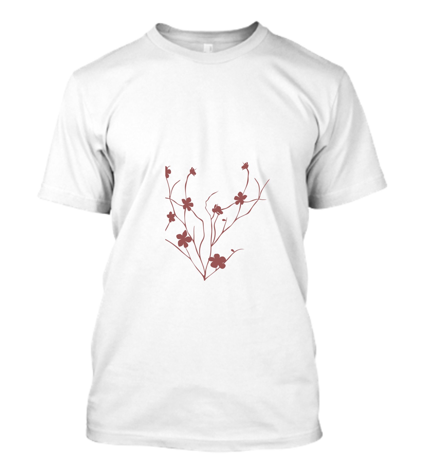 Little Flower Collection Delicate Floral Branch T-Shirt