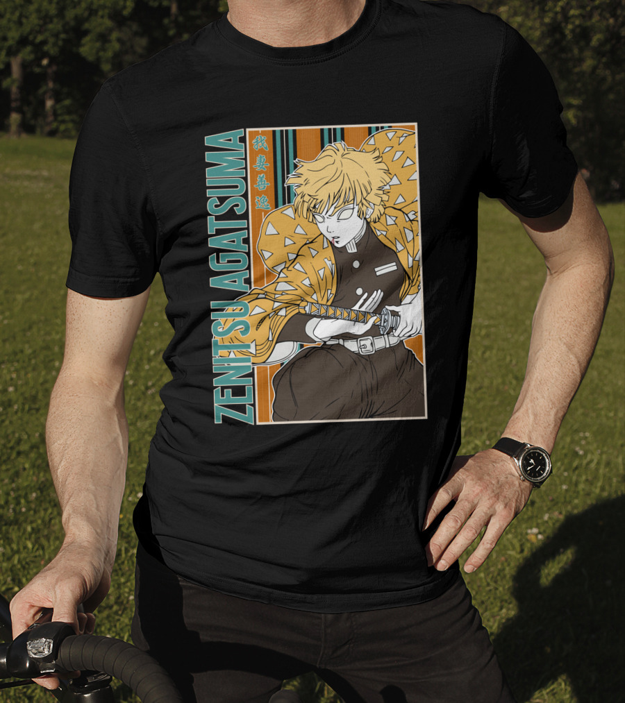 Zenitsu Agatsuma Kimetsu No Yaiba Demon Slayer T-Shirt