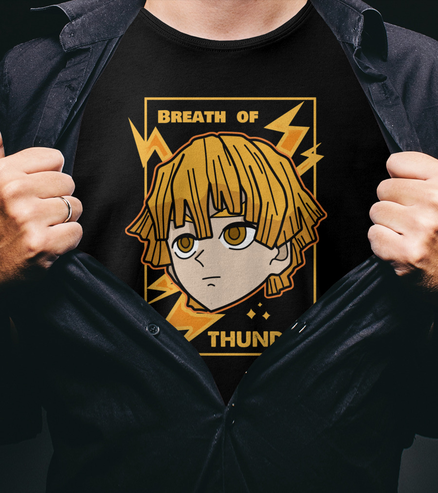 Breath Of Thunder Zenitsu Kimetsu No Yaiba Demon Slayer T-Shirt