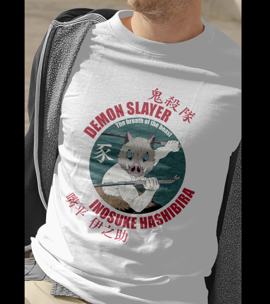 Demon Slayer Inosuke Hashibira The Breath Of The Beast Chibi Kimetsu No Yaiba T-Shirt