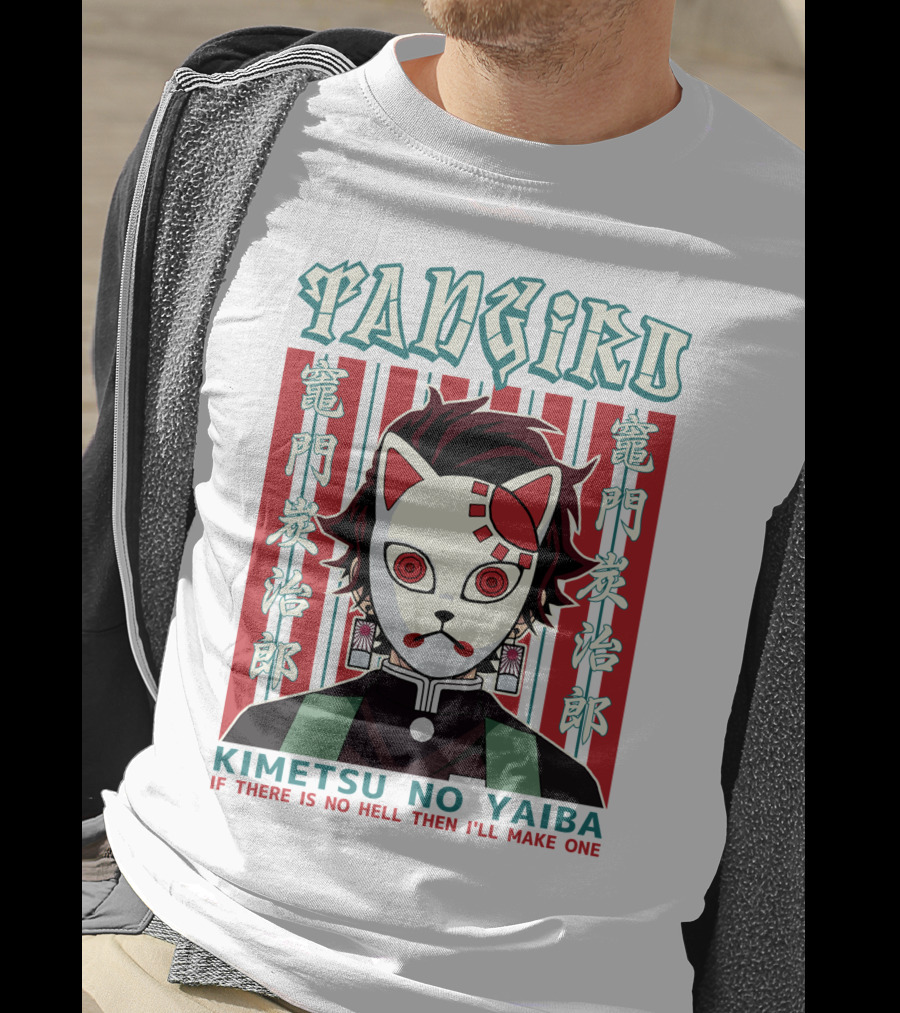 Tanjiro Mask Kimetsu No Yaiba If There Is No Hell Then I'll Make One T-Shirt