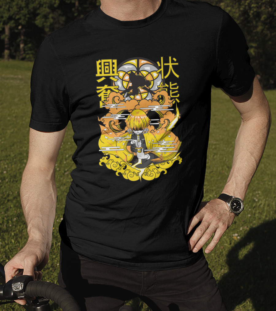Demon Slayer Kimetsu No Yaiba Zenitsu Agatsuma Lightning Thunder Breathing T-Shirt