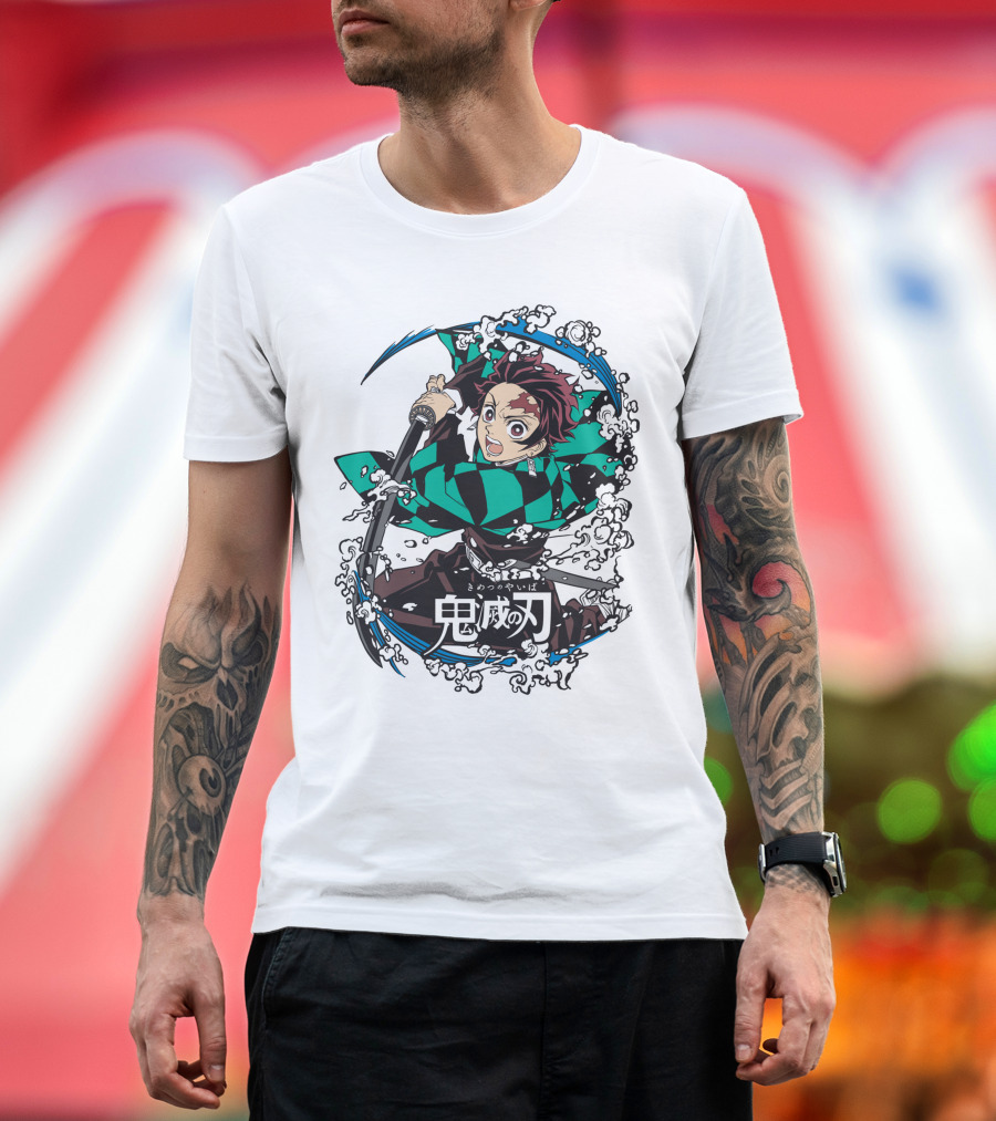 Demon Slayer Kimetsu no Yaiba Tanjiro Water Breathing Technique T-Shirt