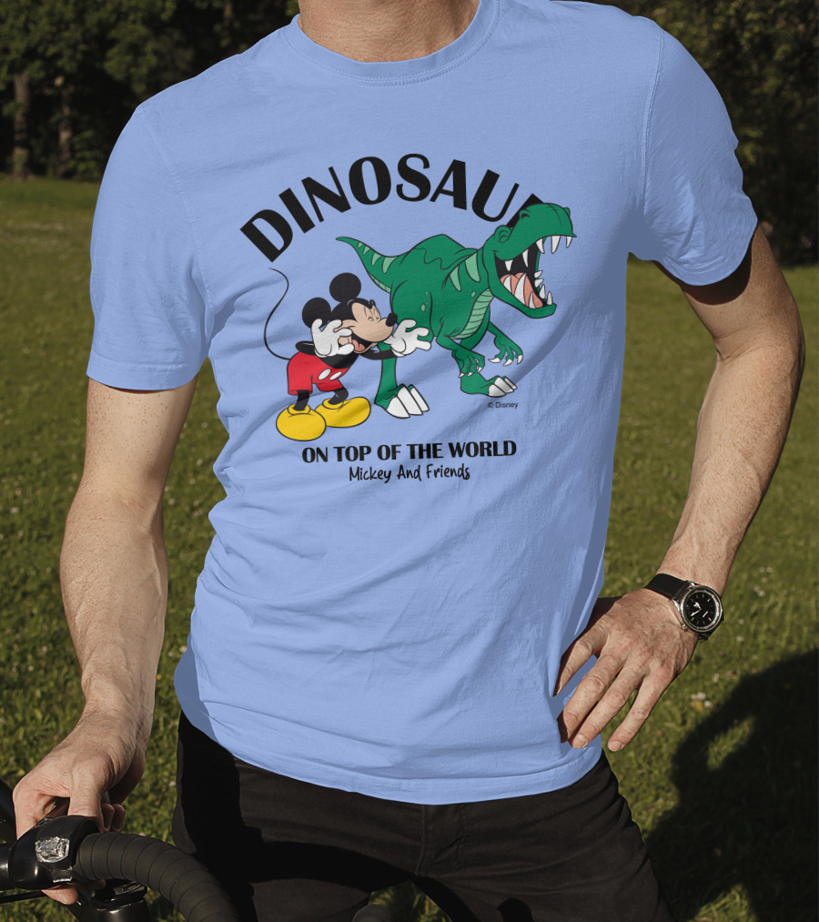 DINOSAUR On Top Of The World Mickey And Friends T-Shirt