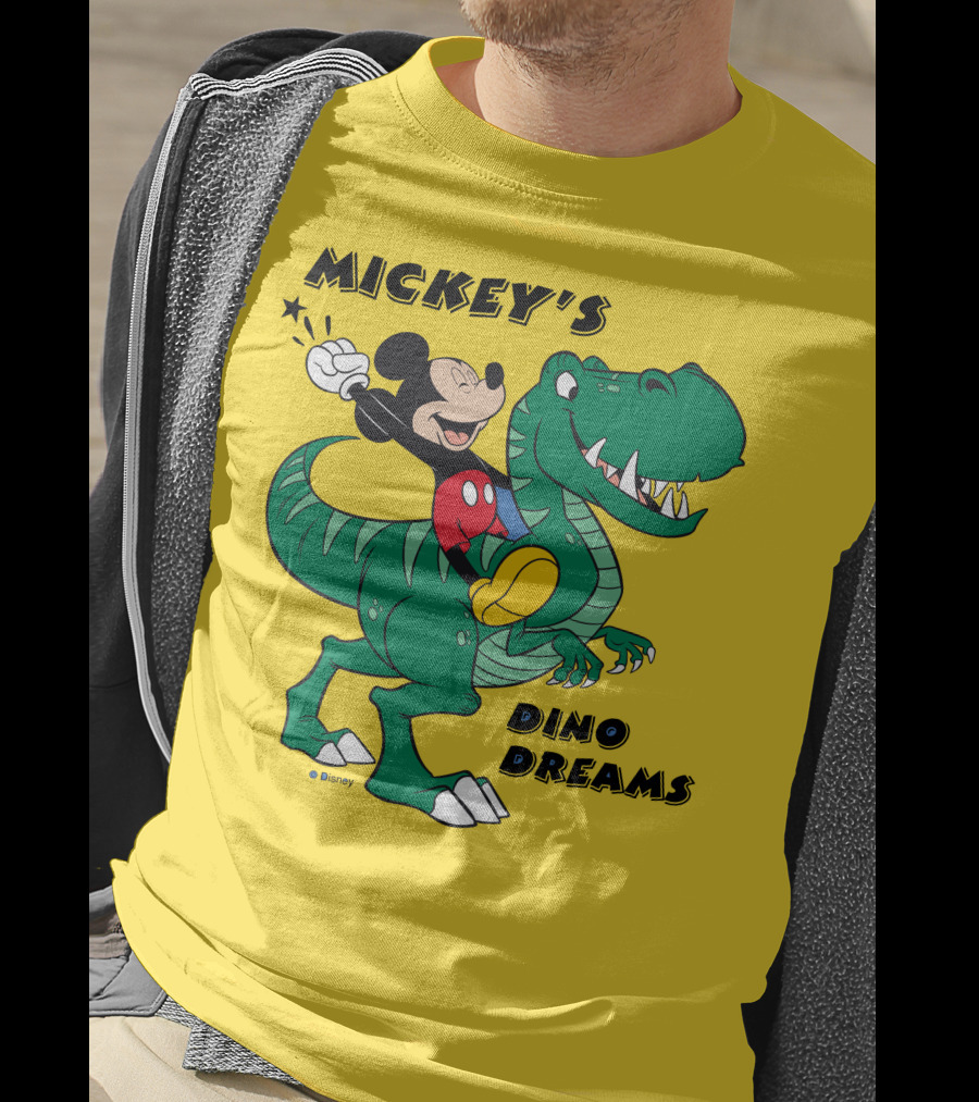 Mickey's Dino Dreams Adventure With Dinosaur Disney T-Shirt