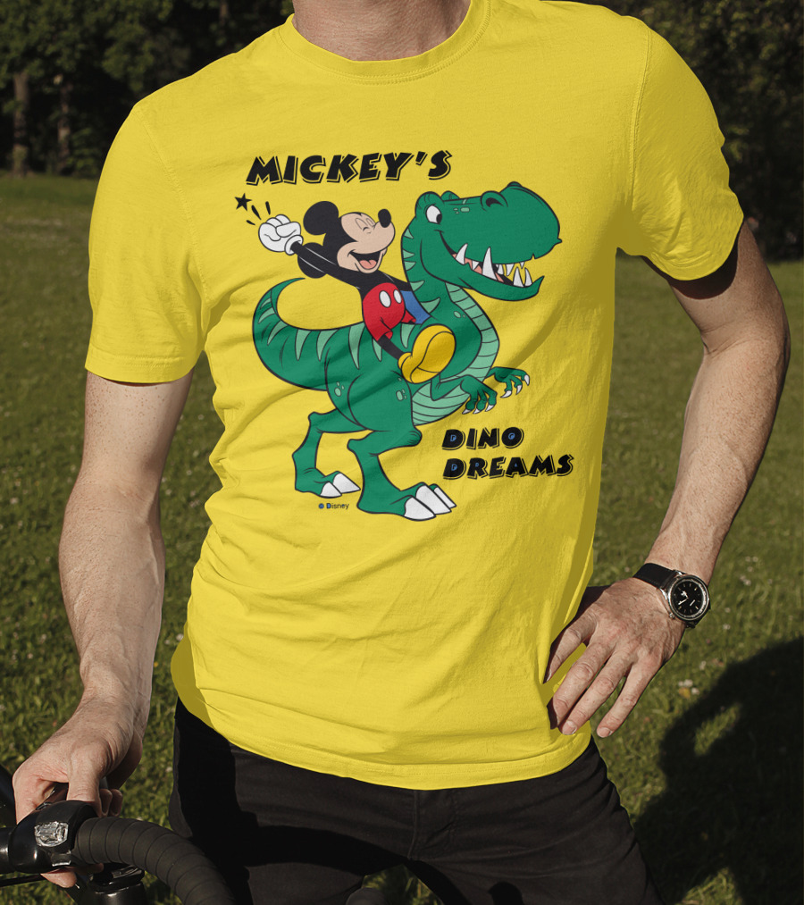 Mickey's Dino Dreams Adventure With Dinosaur Disney T-Shirt
