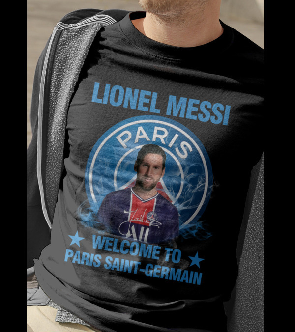 LIONEL MESSI PARIS WELCOME TO PARIS SAINT-GERMAIN T-Shirt