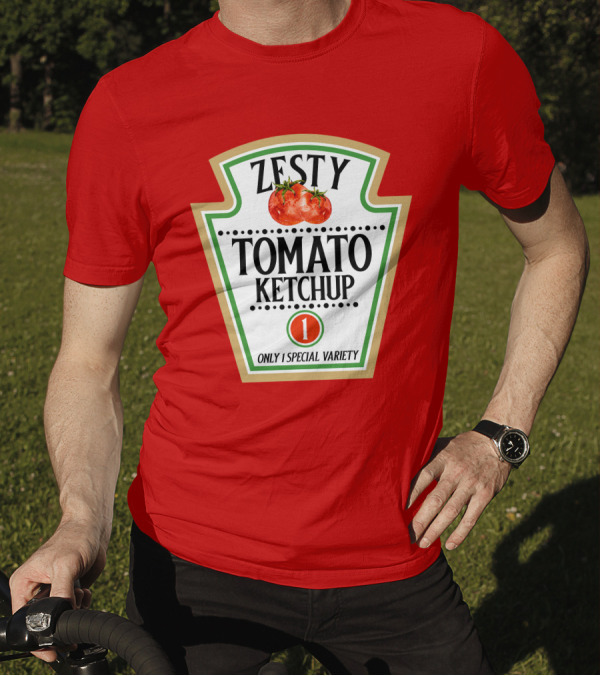 Zesty Tomato Ketchup Only 1 Special Variety Funny Halloween Costumes Group Set T-Shirt