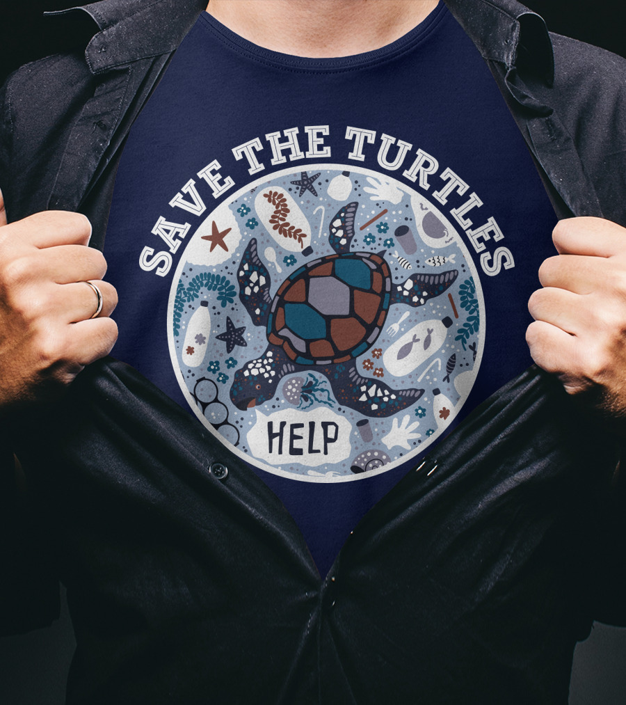 Save The Turtles Help Ocean Animal Rescue Campaign T-Shirt