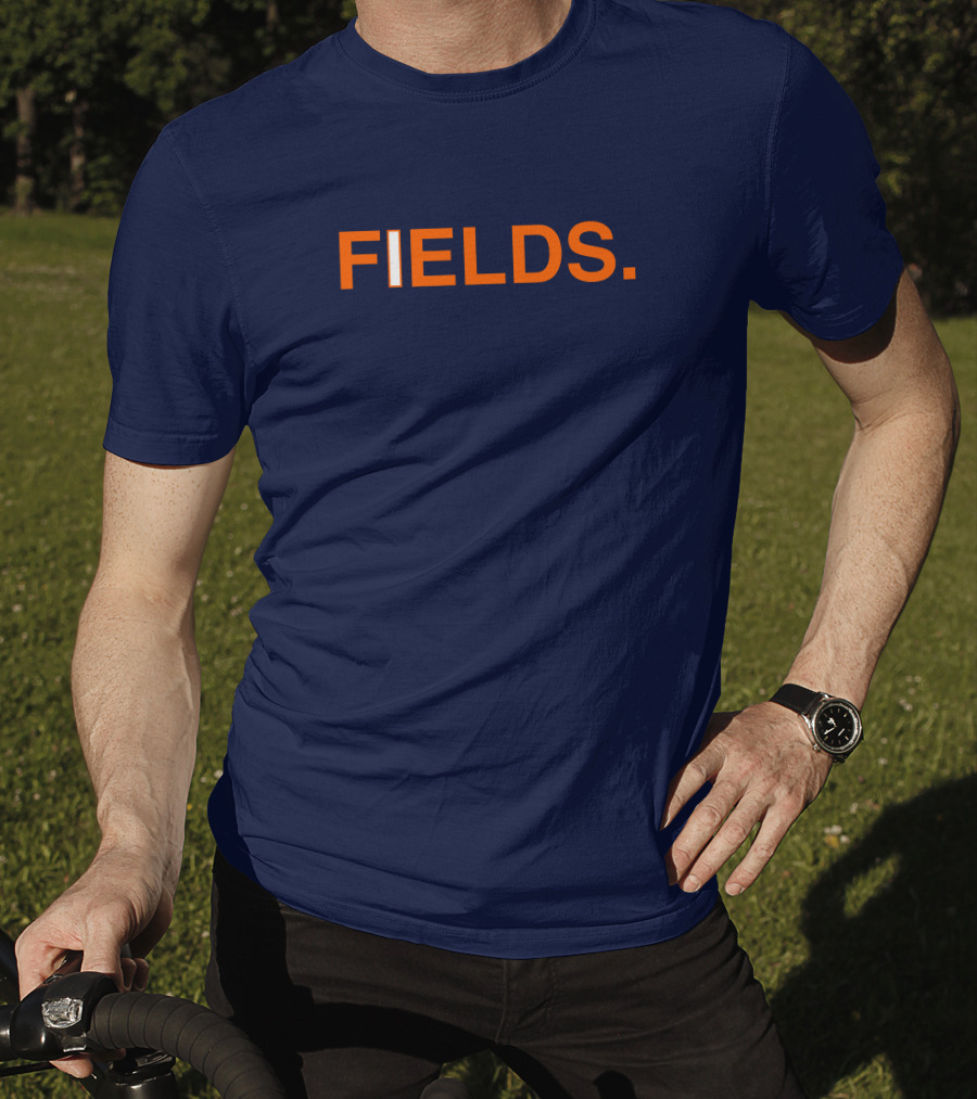 FIELDS Obvious Fields Bold Text Navy Blue T-Shirt