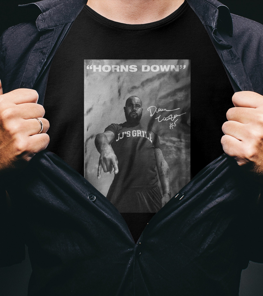 Horns Down Jj's Grill Darren Mcfadden Signed Storenvy T-Shirt