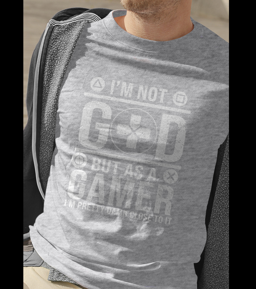 I'm Not God But As A Gamer I'm Pretty Damn Close To It Controller Symbols T-Shirt