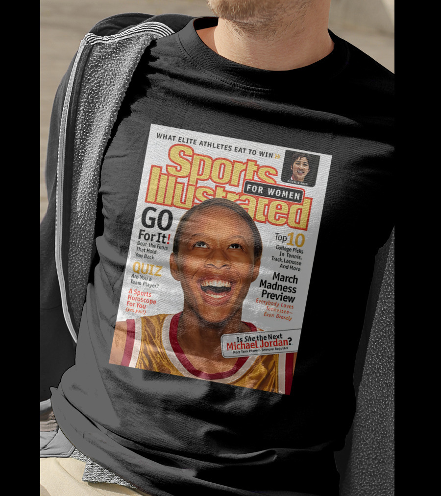 Sports Illustrated For Women Go For It Is She The Next Michael Jordan March Madness Preview T-Shirt