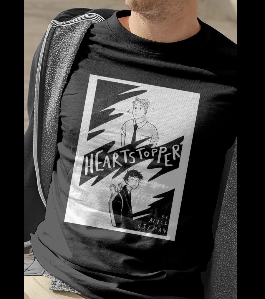 Heartstopper By Alice Oseman Solitaire Co UK Frances Janvi3r Graphic Novel Cover T-Shirt