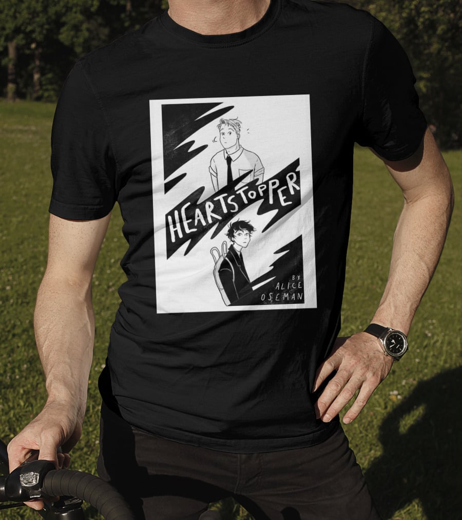 Heartstopper By Alice Oseman Solitaire Co UK Frances Janvi3r Graphic Novel Cover T-Shirt