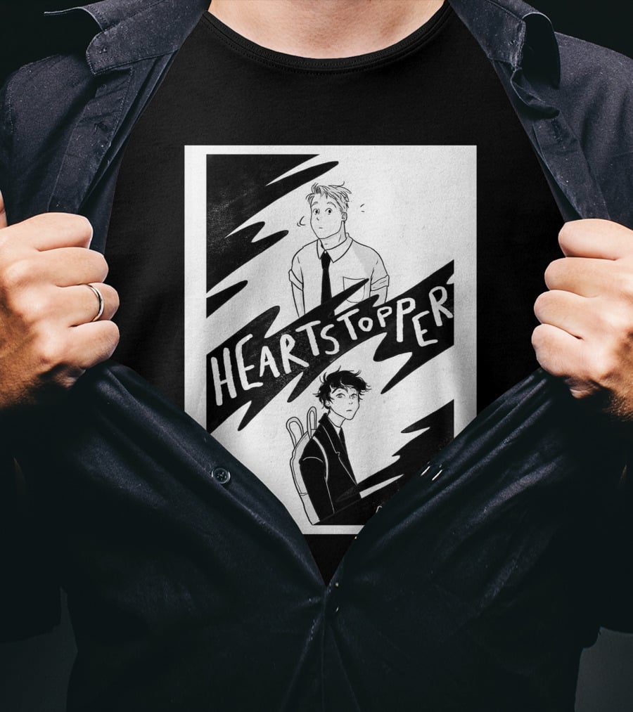 Heartstopper By Alice Oseman Solitaire Co UK Frances Janvi3r Graphic Novel Cover T-Shirt