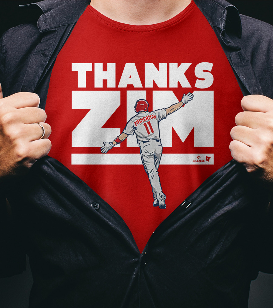 Ryan Zimmerman Thanks Zim Washington Nationals Fans Players Association T-Shirt