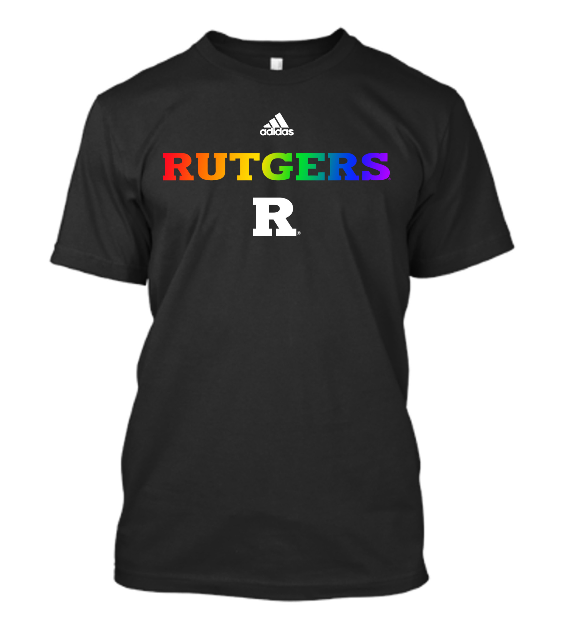 Rutgers R Rainbow Geo Baker Rutgers MBB T-Shirt