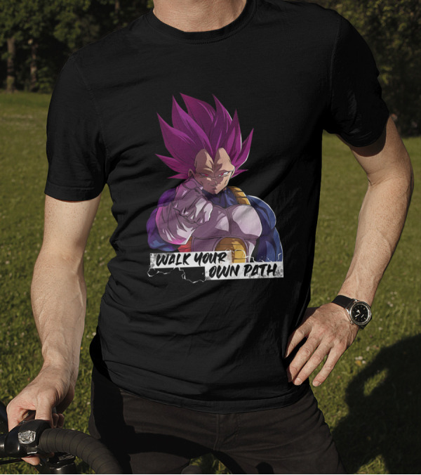 Ultra Ego Motivational Merch Walk Your Own Path Emperor Big Vegeta T-Shirt