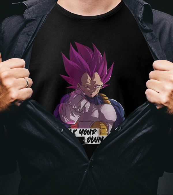 Ultra Ego Motivational Merch Walk Your Own Path Emperor Big Vegeta T-Shirt