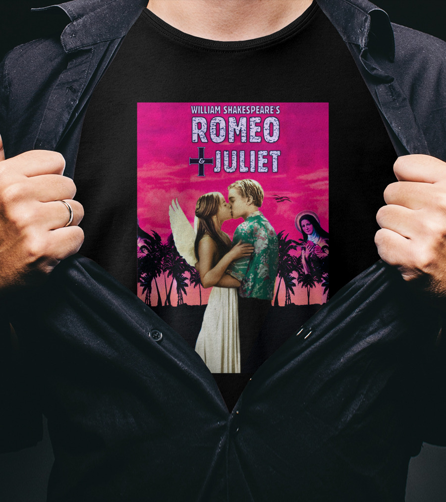 William Shakespeare's Romeo Juliet Ely Kreimendahl Tropical Angel Romance T-Shirt