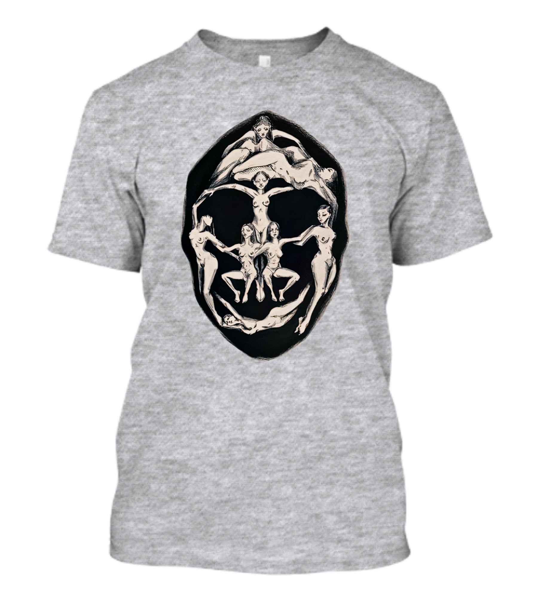 Girl Plastic Art Store Merch Dali Recreation Men's Heavyweight Surrealist Face T-Shirt