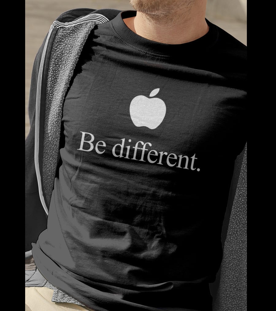 Apple Logo Be Different Fashion Drops T-Shirt